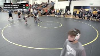 125 lbs Quarterfinal - Keegan Schlabach, Manchester vs Karrington Cooper, Trine