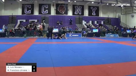 Andres Luiz Novaes vs Roberto Francisco Jimenez 2019 Pan IBJJF Jiu-Jitsu No-Gi Championship