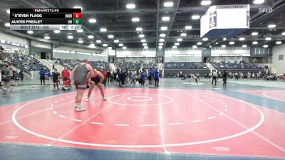 285 lbs Cons. Round 2 - Austin Presley, Montevallo vs Steven Flagg, Huntingdon