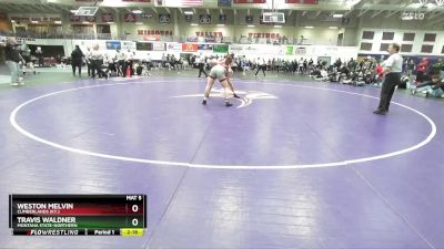 165 lbs Cons. Semi - Travis Waldner, Montana State-Northern vs Weston Melvin, Cumberlands (Ky.)