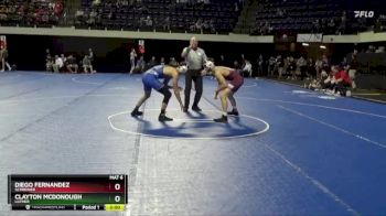 157 lbs Champ. Round 2 - Diego Fernandez, Schreiner vs Clayton McDonough, Luther