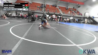 110 lbs 2nd Place - Boede Johnson, Checotah Matcats vs Brody Buttery, Vian Wrestling Club