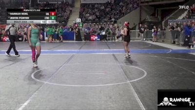 105 lbs 2nd Place Match - Jentri Porter, Leoti Takedown Wrestling Club vs Hannah Noel, Columbus