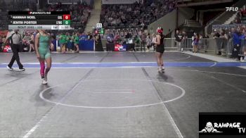 105 lbs 2nd Place Match - Jentri Porter, Leoti Takedown Wrestling Club vs Hannah Noel, Columbus