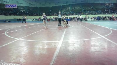 130 lbs Consi Of 8 #1 - Valeria Matos-Leal, Broken Arrow Girls Junior High vs Madalee Arnold, Harrah