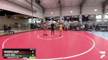 113 lbs Quarterfinal - Broderick Mann, ONE Wrestling Academy vs Mason Aikin, Maverick Elite Wrestling Club