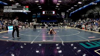 132 lbs Finals (2 Team) - Alex Lopez, Rutherfordton-Spindale Central High School vs Layne Armstrong, Seaforth High School