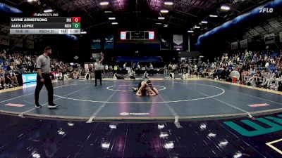 132 lbs Finals (2 Team) - Alex Lopez, Rutherfordton-Spindale Central High School vs Layne Armstrong, Seaforth High School