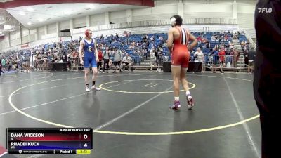 150 lbs Champ. Round 2 - Dana Wickson, IL vs Rhadei Kuck, WI