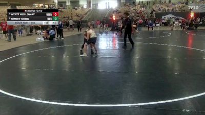 105 lbs Cons. Round 3 - Wyatt Holloway, White Buffalo Wrestling Academy vs Tommy Song, Wave Wrestling Club