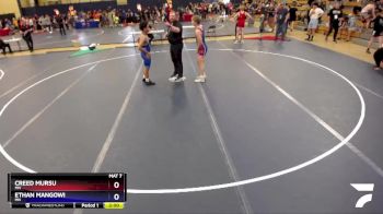144 lbs Cons. Round 3 - Creed Mursu, MN vs Ethan Mangowi, MN
