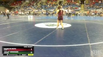 145 lbs Cons. Round 1 - Madelyn Roth, Minot vs Violet Weninger, Bismarck