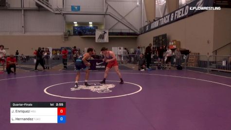 63 kg Quarterfinal - Jaden Enriquez, Michigan State vs Luis Hernandez, Finger Lakes RTC