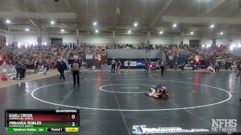 Girls 100 lbs Quarterfinal - Kaeli Cross, Science Hill (Girls) vs Miranda Robles, Clarksville (Girls)