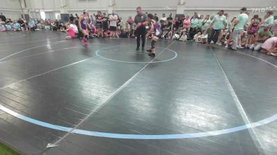 108 lbs Semifinal - Mia Forberg, Team Ohio - G vs Finley Fourspring, Backyard Barbies Pink - G