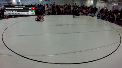 103 lbs Champ. Round 2 - Kianna Suhr, 308 Wrestling Academy vs Claire Christensen, Nebraska