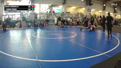 144 lbs Semifinal - Aidan Jaramillo, Nolf Wrestling Academy vs Jorge Perez, Spartan Mat Club