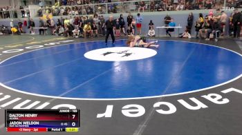 165 lbs Quarterfinal - Jadon Weldon, Mat-Su Matmen vs Dalton Henry, Alaska