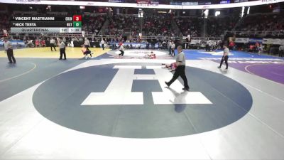 I-126 lbs Quarterfinal - Vincent Mastrianni, Colonie vs Nick Testa, Hilton