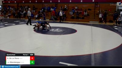 120 lbs Quarterfinal - Jace Macatangay, Tahoma vs Antonio De La Pena, Kennedy Catholic