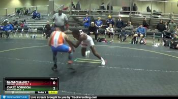 100 lbs Round 3 (6 Team) - Keagen Elliott, Michigan Grappler RTC vs Chazz Robinson, Illinois Menace