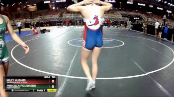 125 lbs Quarterfinal - Priscilla Figueiredo, Fort Myers HS vs Milly Hughes, Jefferson High School