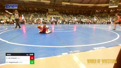 80 lbs Consi Of 32 #2 - Cohen Archibald, Crater Mat Club vs Adam Hagenbuch, American Dream Wrestling Club