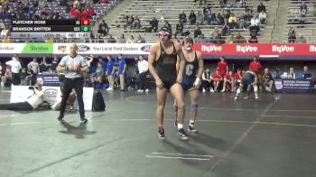 184 lbs Round 1 (16 Team) - Branson Britten, Central Oklahoma vs Fletcher Rose, Ashland