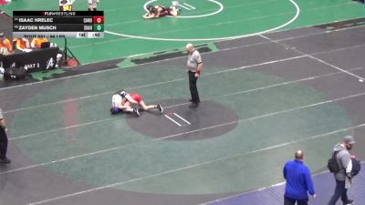 96 lbs Consi Of 32 #1 - Isaac Hrelec, Canon-McMillan vs Zayden Musch, Sharpsville