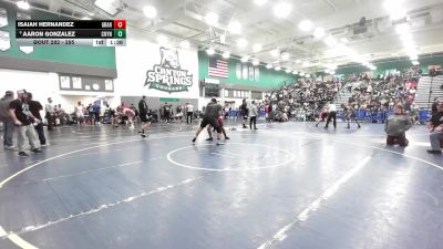 285 lbs Champ. Round 2 - Isaiah Hernandez, Granite Hills vs Aaron Gonzalez, Canyon Springs