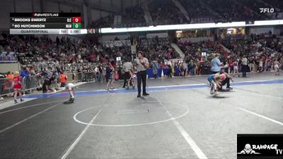 61 lbs Quarterfinal - Brooks Ewertz, Clearwater vs Bo Hutchinson, Manhattan