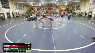 138 lbs Cons. Round 7 - Samuel Yokoyama, Los Alamitos vs Braddock Castle, Buchanan