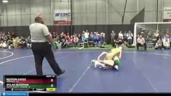 125 lbs Round 5 (6 Team) - Keaton Gates, Iowa Red vs Dylan Buseman, South Dakota Thunder