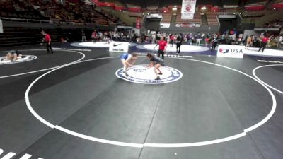 125 lbs Cons. Quarters - Scarlett Lasater, Monterey High School Wrestling vs Marayla Lamere, Righetti High School Wrestling