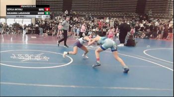 90 lbs Rr Rnd 1 - Leyla Akyali, NewWhale Purple - Girls vs Julianna LaSavage, MGW Black Widows - Girls