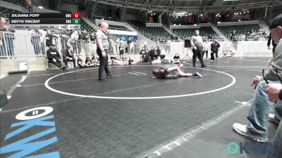 100 lbs Rr Rnd 3 - Julianna Poff, NW Girls vs Devyn Vincent, SW Girls