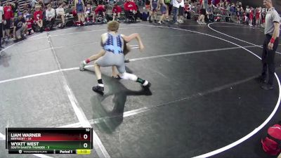 85 lbs Round 5 (6 Team) - Liam Warner, Kentucky vs Wyatt West, South Dakota Thunder