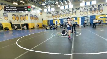 126 Blue Quarterfinal - Mario DiBella, Bartram Trail H.S. vs Jaden Williams, Wellington Community Hs