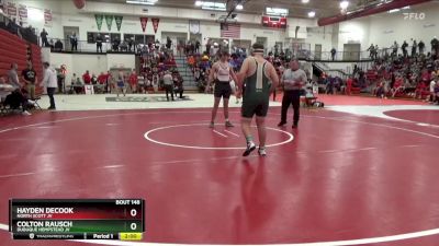 215 lbs Cons. Round 1 - Colton Rausch, Dubuque Hempstead JV vs Hayden DeCook, North Scott JV