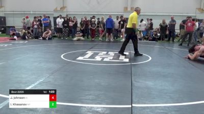 171-E Mats 6-10 10:15am lbs Round Of 32 - Jacob Johnson, Vi vs Ilimadar Khasanov, NY