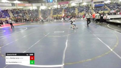 52 lbs Consi Of 8 #2 - Aria Lorenzo-DeHerrera, Duran Elite vs Beyeler Dumbleton, Bear Cave