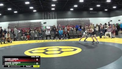 100 lbs 2nd Wrestleback (8 Team) - Asher Cabral, Fort Hammers vs Hawke Garrett, Refuse To Lose