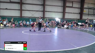 90-100 lbs Semifinal - Chloey McBride, Beat The Streets Chicago-Midwa vs Svec Amelia, Woodshed