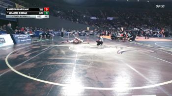 5A Boys 165 lbs Cons. Round 3 - William Doman, Canby Boys vs Kamdyn Wardlaw, Thurston Boys