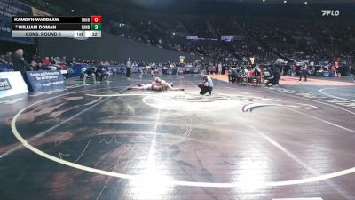 5A Boys 165 lbs Cons. Round 3 - William Doman, Canby Boys vs Kamdyn Wardlaw, Thurston Boys