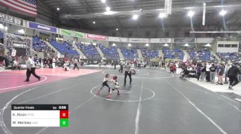 43 lbs Quarterfinal - Kiah Alcon, Stout Wr Ac vs Morgan Merkley, Uintah WC