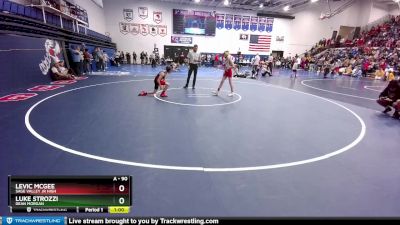 90 lbs Champ. Round 1 - Luke Strozzi, Dean Morgan vs Levic McGee, Sage Valley Jr High