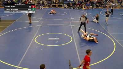 165 lbs Quarterfinal - Joey Burg, Akron vs Toby Watson, Chautauqua Lake