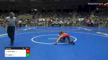 92 lbs Prelims - Justis Jesuroga, Sebolt Wrestling Academy vs Michael Lopez, Mile High WC