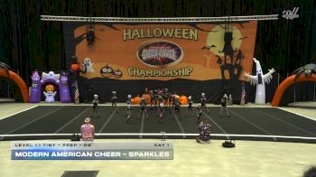 Modern American Cheer - Sparkles [2025 L1.1 Tiny - PREP - D2 Day 1] 2025 Cheer Power San Antonio Halloween Challenge